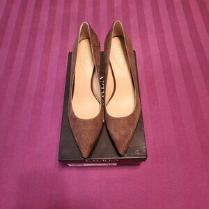 Lauren Ralph Lauren Brown Kidsuede Heels – Size 9B